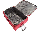 Mancini FeatherLite Expandable Spinner Luggage Set in Red