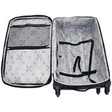 Aimee Kestenberg Women'S 28” Jacquard Python Printed Polyester Expandable 4-Wheel Checked