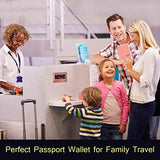 Passport Wallet Multiple Family Passport Holder Travel Document Organizer Women