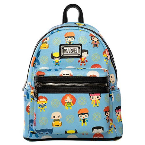 Loungefly X-Men Marvel Chibi Character All Over Print Mini-Backpack