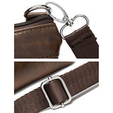 Berchirly Small Vintage Real Leather Travel Shoulder Bag Crossbody Handbag