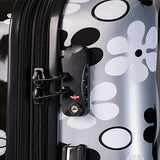 Mia Toro Pop Fiore Hardside Spinner Luggage 3Pc Set, Black