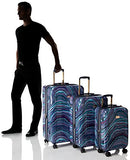 Vince Camuto Women'S Abbygaile 3 Piece Hardside Expandable Spinner Set, Navy Marble Print