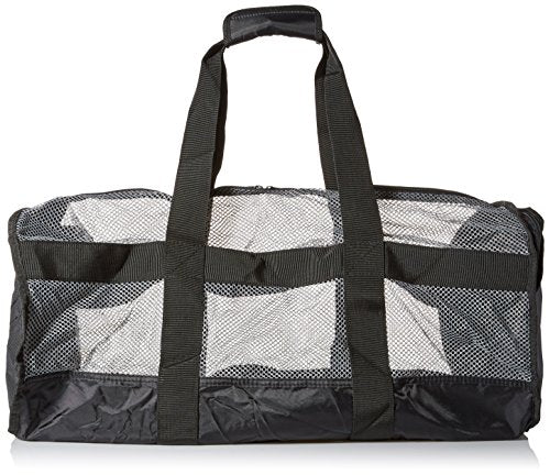 National Geographic Snorkeler Clamshell Deluxe Drawstring 2 Pocket Duffle Bag, Teal/Black