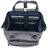 Kenneth Cole Reaction Paddy Shack 15" Laptop & Tablet Book Bag Backpack for School, Travel, & Work, Heathered Gray, Laptop