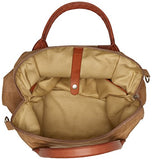 Buxton Men's Expedition Ii Huntington Canvas Laptop Briefcase, Tan