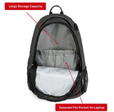 Swissgear Travel Gear Lightweight Bungee Backpack (Heather Grey) - For School, Travel, Carry On,