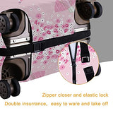 Travel Luggage Cover，Rabbit Girl With Balloon，Washable Elastic Durable , With Concealed Zipper Suitcase Protector Fits For 22-24 Inch -M.