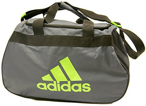 adidas Diablo Small Duffle Bag (Small, Grey/Neon Green)