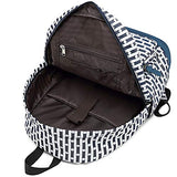 Backpack for Girls,Hey Yoo Classic Polka Dots Stripe Bookbag School Bag School Backpack for Girls School (light blue)