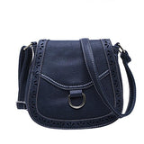 BIBITIME Campus Preppy Shoulder Messenger Bag Hollow Clover Cross body Bag Travel Bag for Holiday