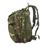 Globe House Products GHP 30-Liter Capacity 600D Oxford 420D Nylon Woodlang Camouflage Military