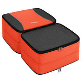 Gonex Large Packing Cubes, Double Sided Luggage Travel Organizer 3 pcs Orange