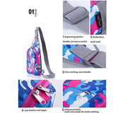 Sami Studio Sling Bag Waterproof Sport Chest Pouch Gym Fanny Backpack Shoulder Crossbody Single