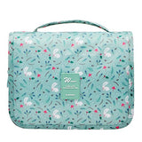 Vercord Hanging Toiletry Bag Portable Travel Organizers Cosmetics Makup Bag Case Shaving Kit, Green