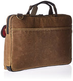 Token Bags Waxed Knickerbocker Laptop Bag 15 Inch, Tan/Black, One Size