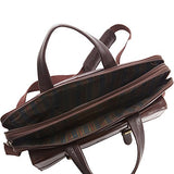 Mancini Leather Goods RFID Secure Double Compartment Laptop Briefcase