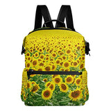 Colourlife Sunflowers Garden Stylish Casual Shoulder Backpacks Laptop School Bags Travel