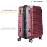 Hardside Luggage Set, Tsa Lightweight Spinner Luggage Sets, Expandable Carry On Luggage 3 Piece Set
