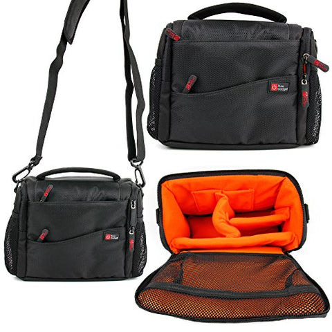 DURAGADGET Deluxe Quality, Shock-Absorbing & Water-Resistant Shoulder/Messenger Bag in Black &