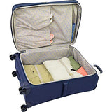 London Fog Knightsbridge Ii 25" Expandable Spinner, Grey Sapphire Plaid