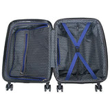 Kenneth Cole Reaction Wave Rush 20" Lightweight Hardside PET 8-Wheel Spinner Expandable Checked