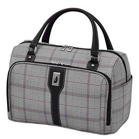 London Fog Knightsbridge Hl 17" Cabin Bag, Grey Burgundy Glen Plaid