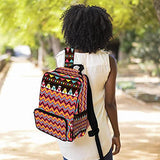 LORVIES Aztec Ethnic School Bag for Student Bookbag Women Travel Backpack Casual Daypack Travel Hiking Camping