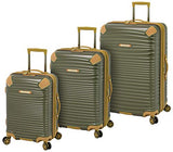 London Fog Huntington 3 Piece Hardside Spinner Set, Olive