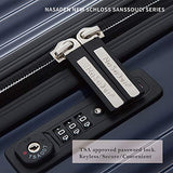 NaSaDen Suitcases with wheels Large luggage TSA Lock ABS+PC [Coffee Gold] 29-Inch German Design lightweight away luggage