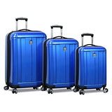 Dejuno Contour 3-Piece Hardside Spinner TSA Lock, Blue