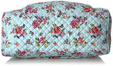 Vera Bradley Iconic Compact Weekender Travel Bag, Signature Cotton, Water Bouquet