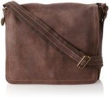 David King & Co. Full Flap Messenger Distressed, Cafe, One Size