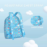 Vorspack Toddler Backpack Unicorn Kids Backpack with Chest Strap for Preschool Boys and Girls - Blue