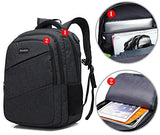 Scarleton Simple Polyester Backpack H203601 - Black