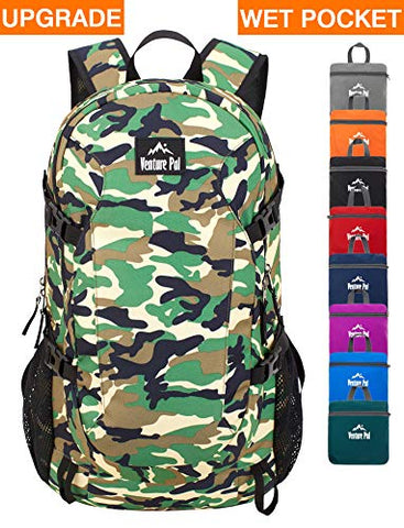 Venture Pal 40L Lightweight Packable Backpack with Wet Pocket - Durable Waterproof Travel Hiking
