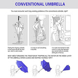 Spar. Saa Double Layer Inverted Umbrella With C-Shaped Handle, Anti-Uv Waterproof Windproof