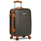 Dejuno Legion 3-pc Hardside Spinner TSA Combination Lock Luggage Set-Charcoal