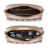 ECOSUSI Women’s Waist Bag Fanny Packs Shoulder Bags with Two Adjustable Shoulder Straps, Apricot