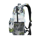 GIOVANIOR Cartoon Monster Trucks Backpack School Bag Bookbag Hiking Travel Rucksack