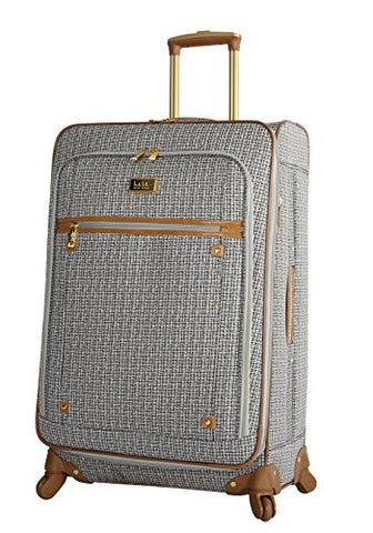 Nicole Miller Paige Collection 24" Expandable Luggage Spinner (24 in, Rosalie Black/White)