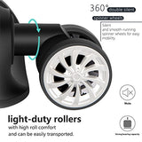 Coolife Luggage Expandable 3 Piece Sets Pc+Abs Spinner Suitcase 20 Inch 24 Inch 28 Inch (Navy)