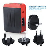 Travel Adapter Uppel Us Au Uk Eu Plug Charger Adapter 24W 4.8A 4 Ports Ac Usb Wall Travel Charger