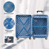 Travelpro Expandable Checked-Medium, Azure Blue