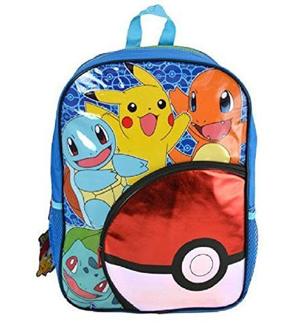 Pokemon 16" "Pokeball" Front Pocket Backpack