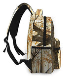 Casual Backpack，Autumn Picture Of A Lonely Tre,Adult College Shoulder Travel Bag