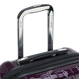 Delsey Luggage Helium Aero Carry-On Spinner Trolley, Plum