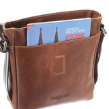 Bugatti Grinta Messenger Bag, 24 cm, Size Small, Cognac