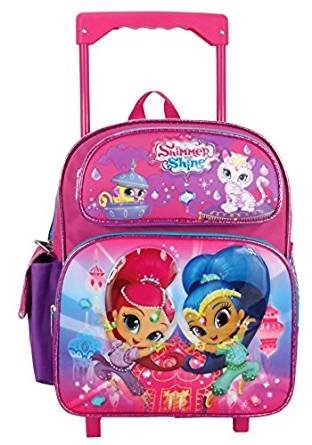 Nickelodeon Shimmer and Shine Toddler 12" Rolling backpack