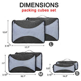 G4Free Packing Cubes 6pcs Set Travel Luggage Organizers Accessories Small, Medium, Large